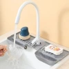 Household kitchen silicone draining pad, washbasin faucet splash-proof pad, multi-functional sink draining pad, countertop waterproof board Application Scenario